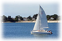 Bateaux à voile aux Sables d'Olonne